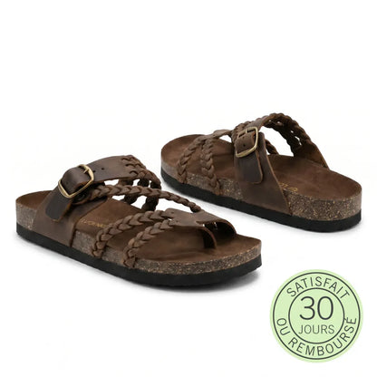 Marelia - Sandales en cuir à confort orthopédique femme