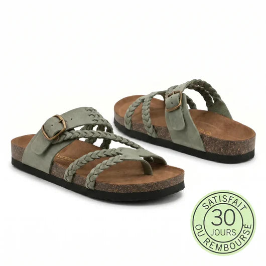 Marelia - Sandales en cuir à confort orthopédique femme