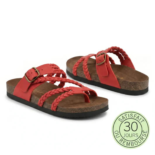 Marelia - Sandales en cuir à confort orthopédique femme