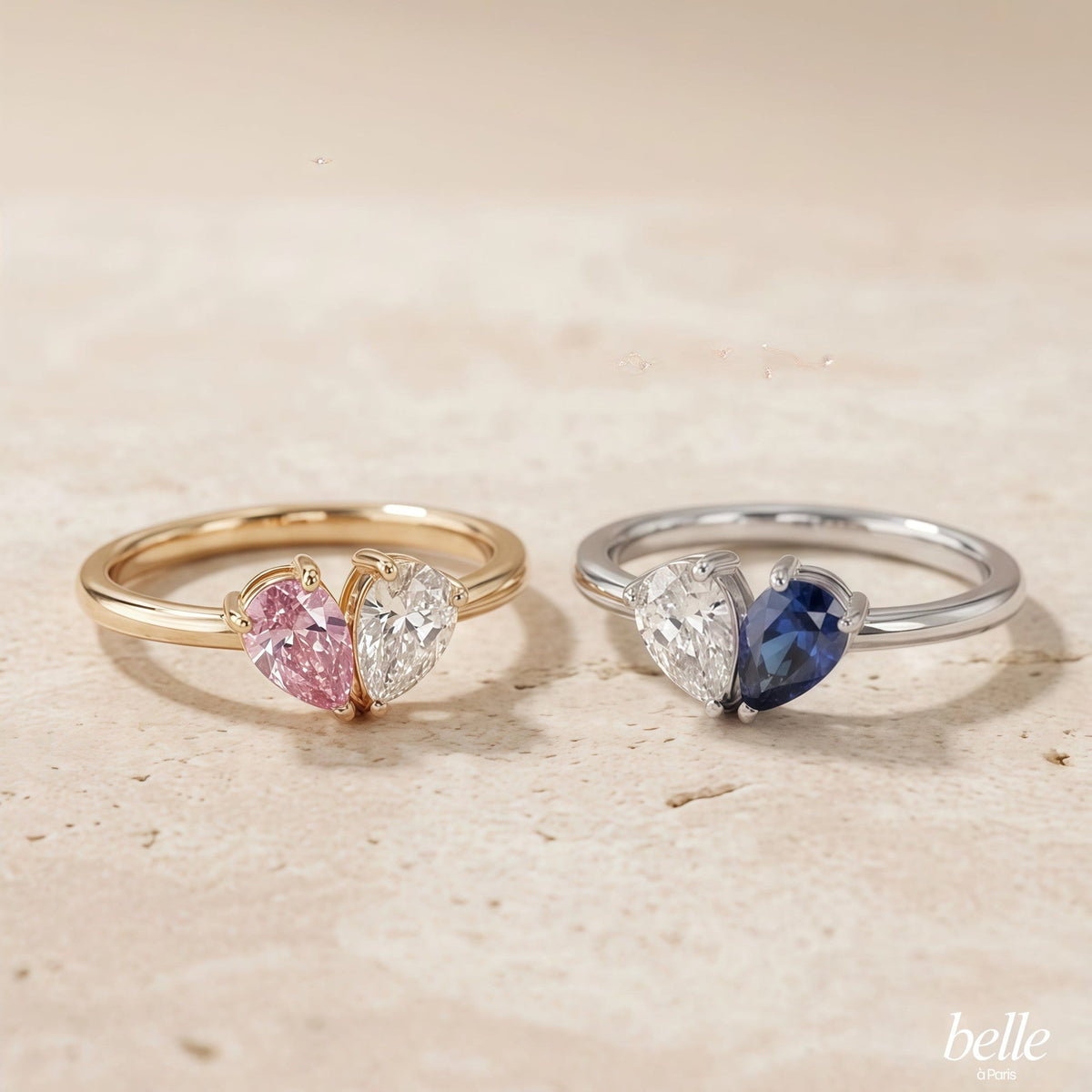 Bague Aimée en or et en argent