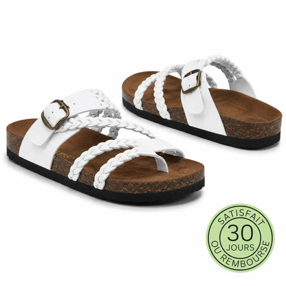 Marelia - Sandales en cuir à confort orthopédique femme