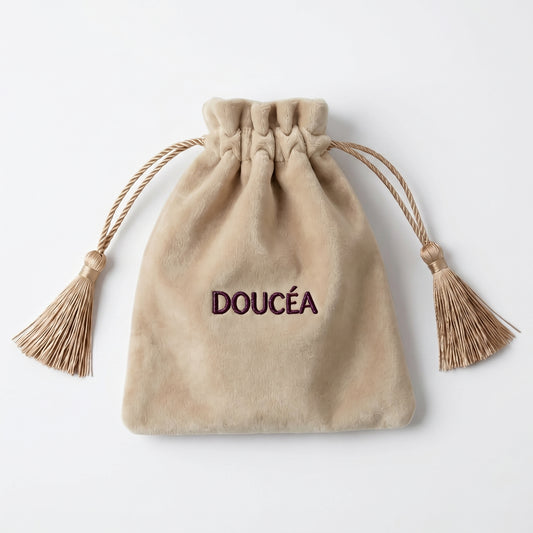 Pochette de rangement en velours