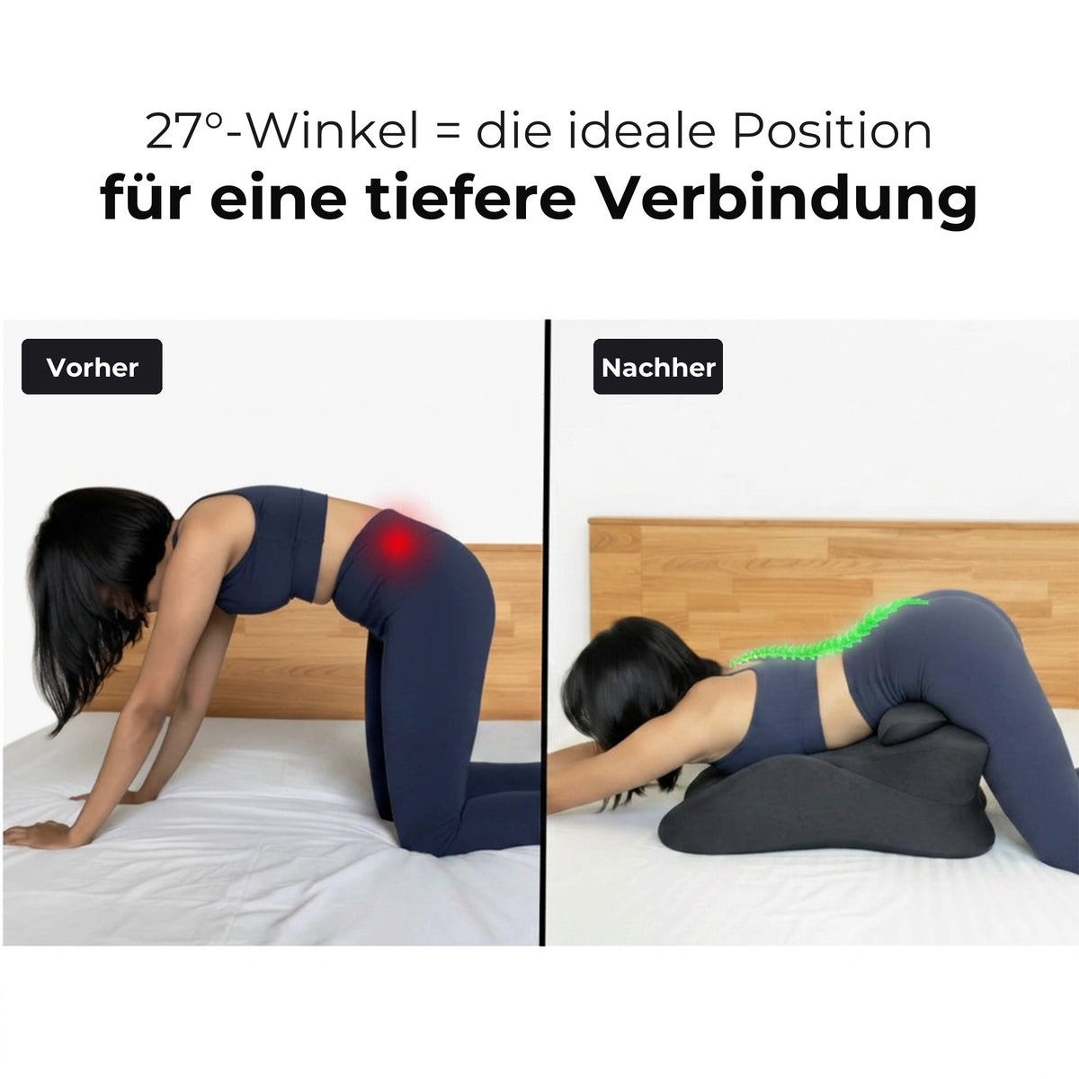 27°-Winkel, vorher / nachher