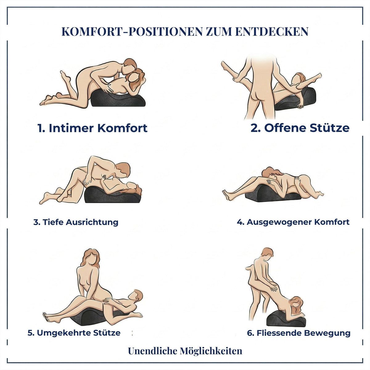 Komfort-Positionen zum Entdecken